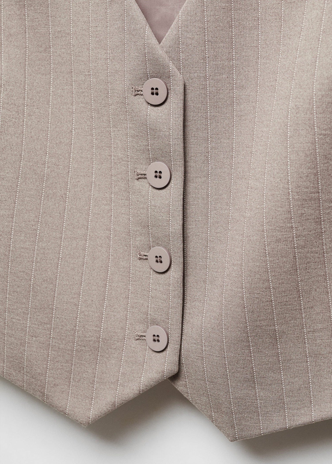 Suit waistcoat with buttons