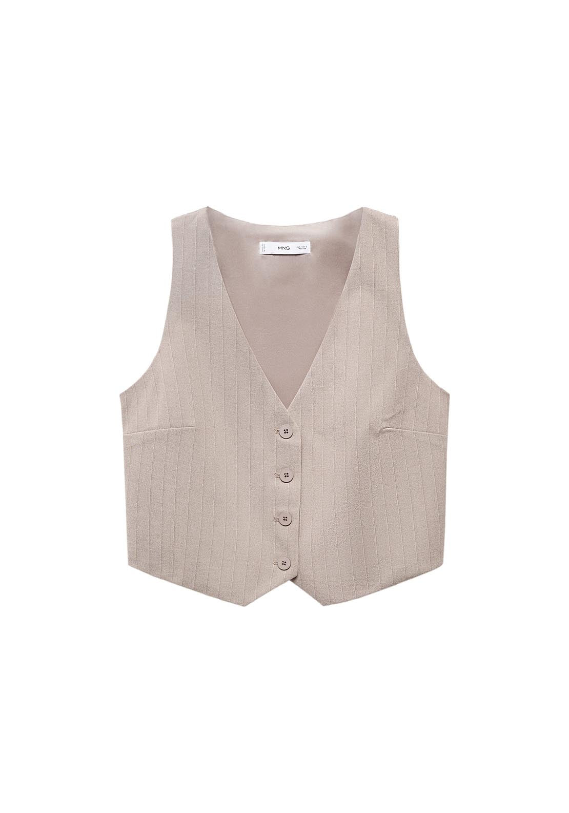 Suit waistcoat with buttons