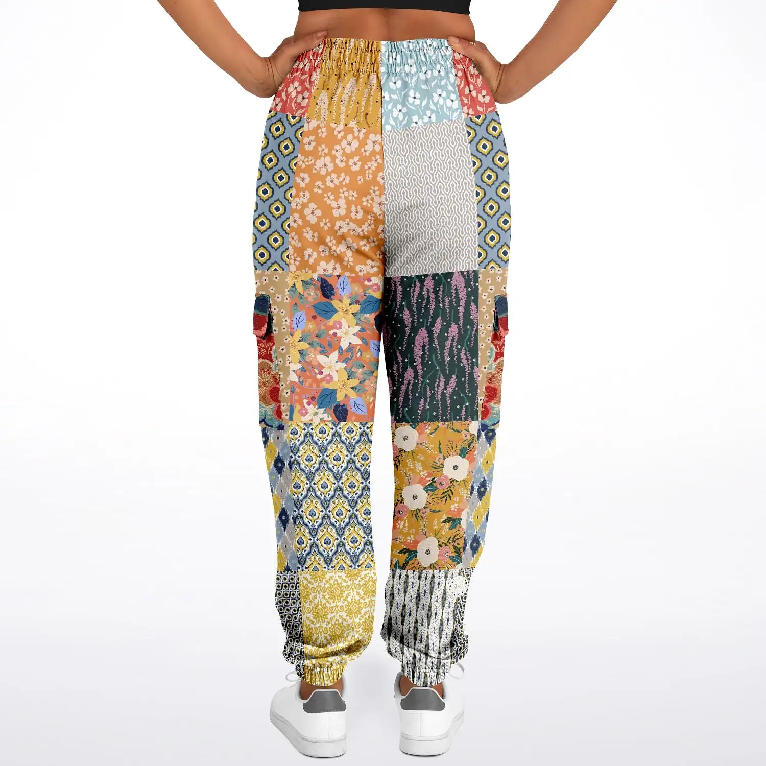 Tallulah Bankhead Patchwork Cargo Sweats