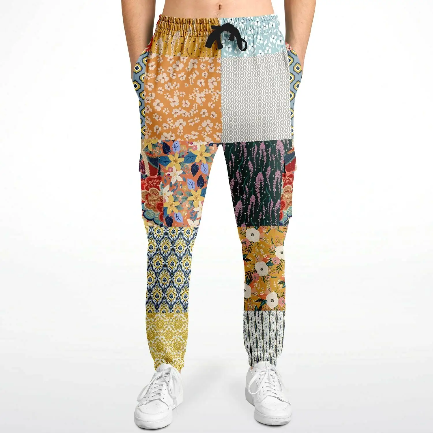 Tallulah Bankhead Patchwork Cargo Sweats