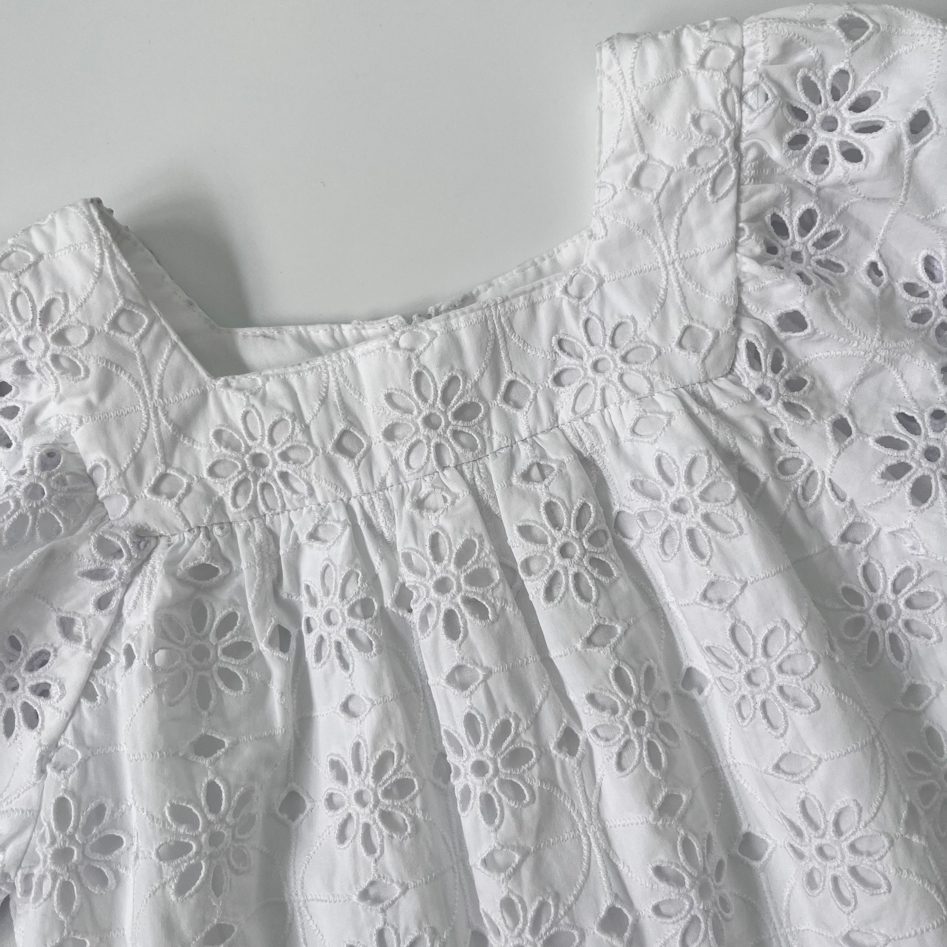 Tartine et Chocolat White Broderie Anglaise Dress: 8 Years (Brand New)