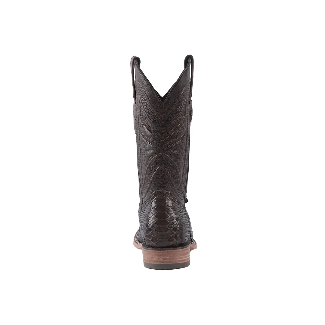 Texas Country Exotic Boot PYTHON CAF LUSTRADO PN30