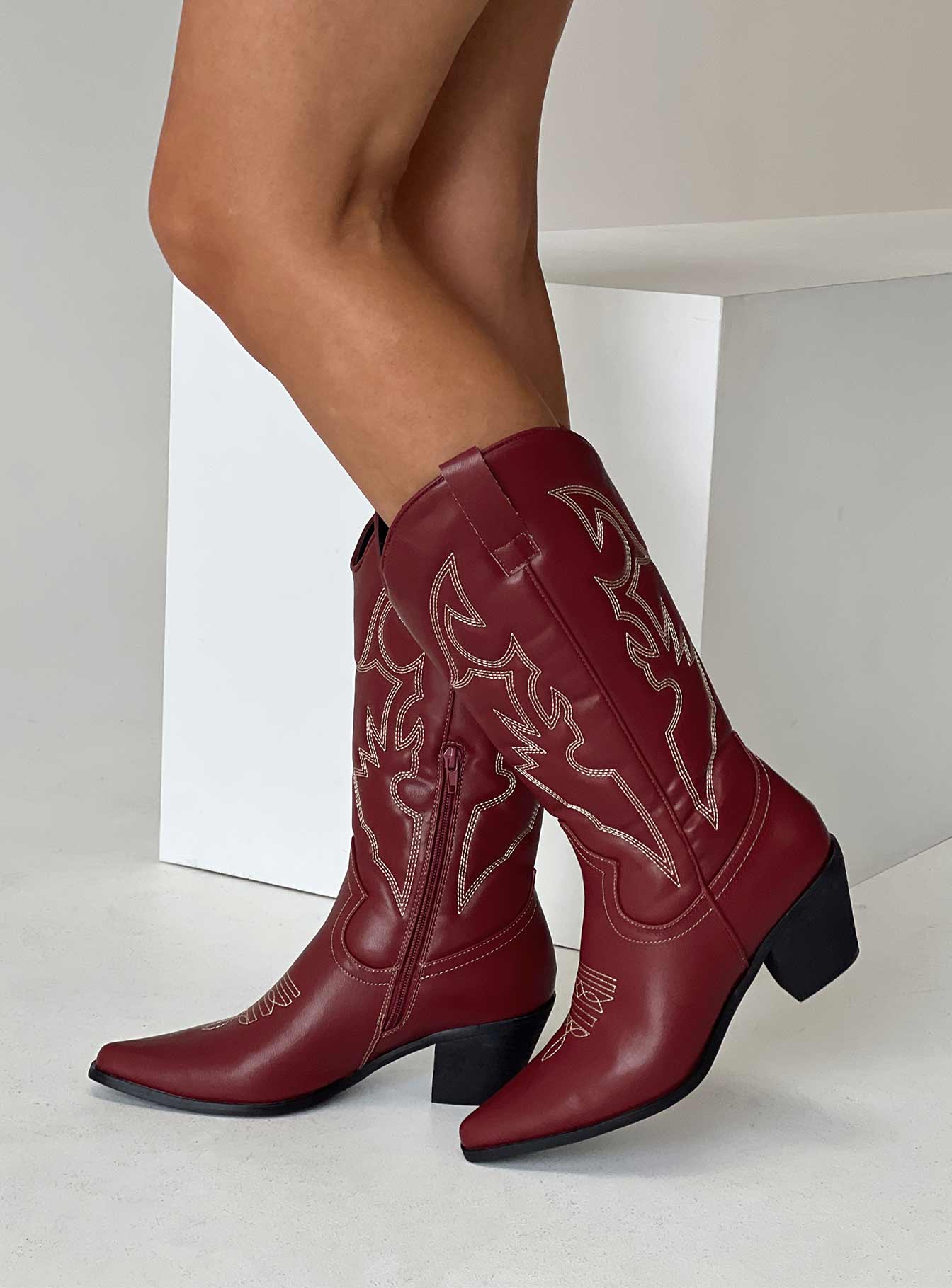 Therapy Clayton Boots Maroon