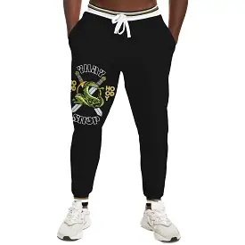 THS Snake Bite Eco-Poly Joggers in Black