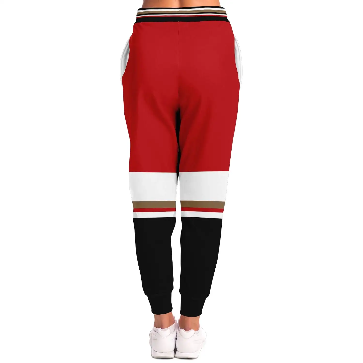 THS Snake Bite Eco-Poly Joggers in Red/White