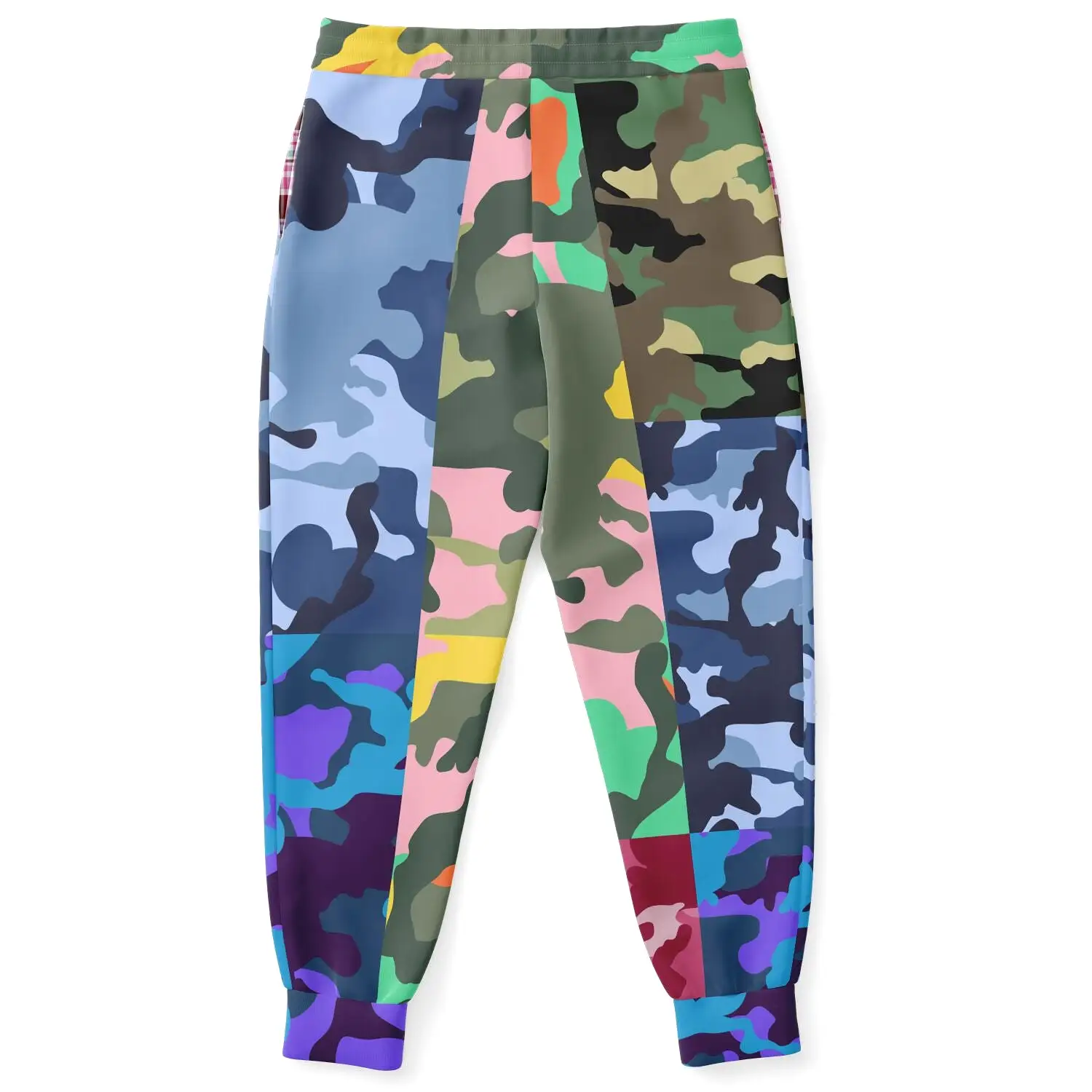 THS Snake Bite Patchwork Camo Stretch Poly Eco-Poly Joggers