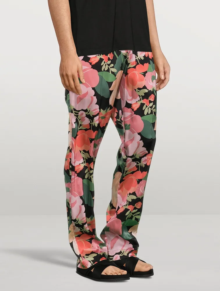 TOM FORD Silk Stretch Pajama Pants Floral Print