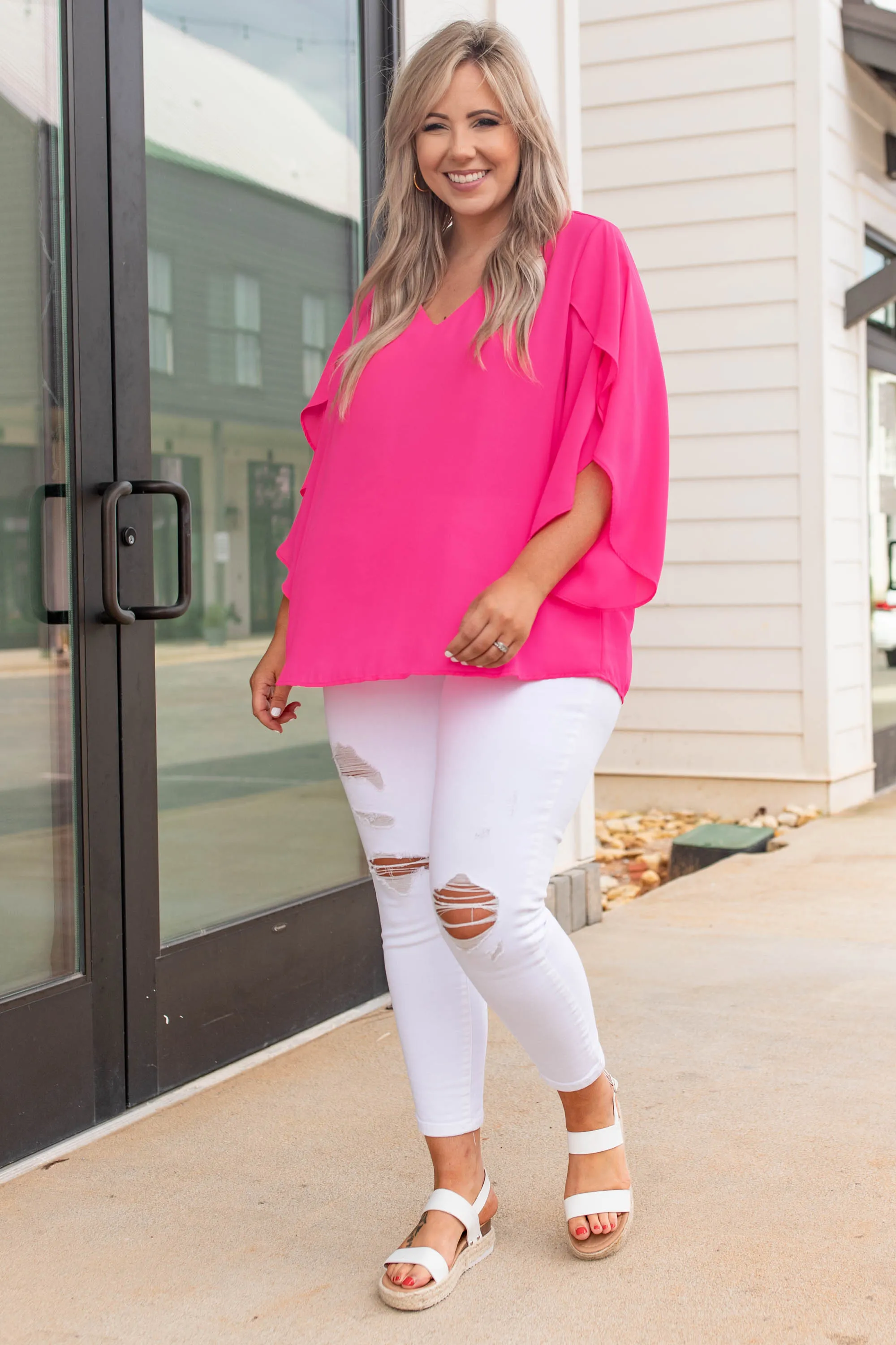 Unwritten Top, Hot Pink