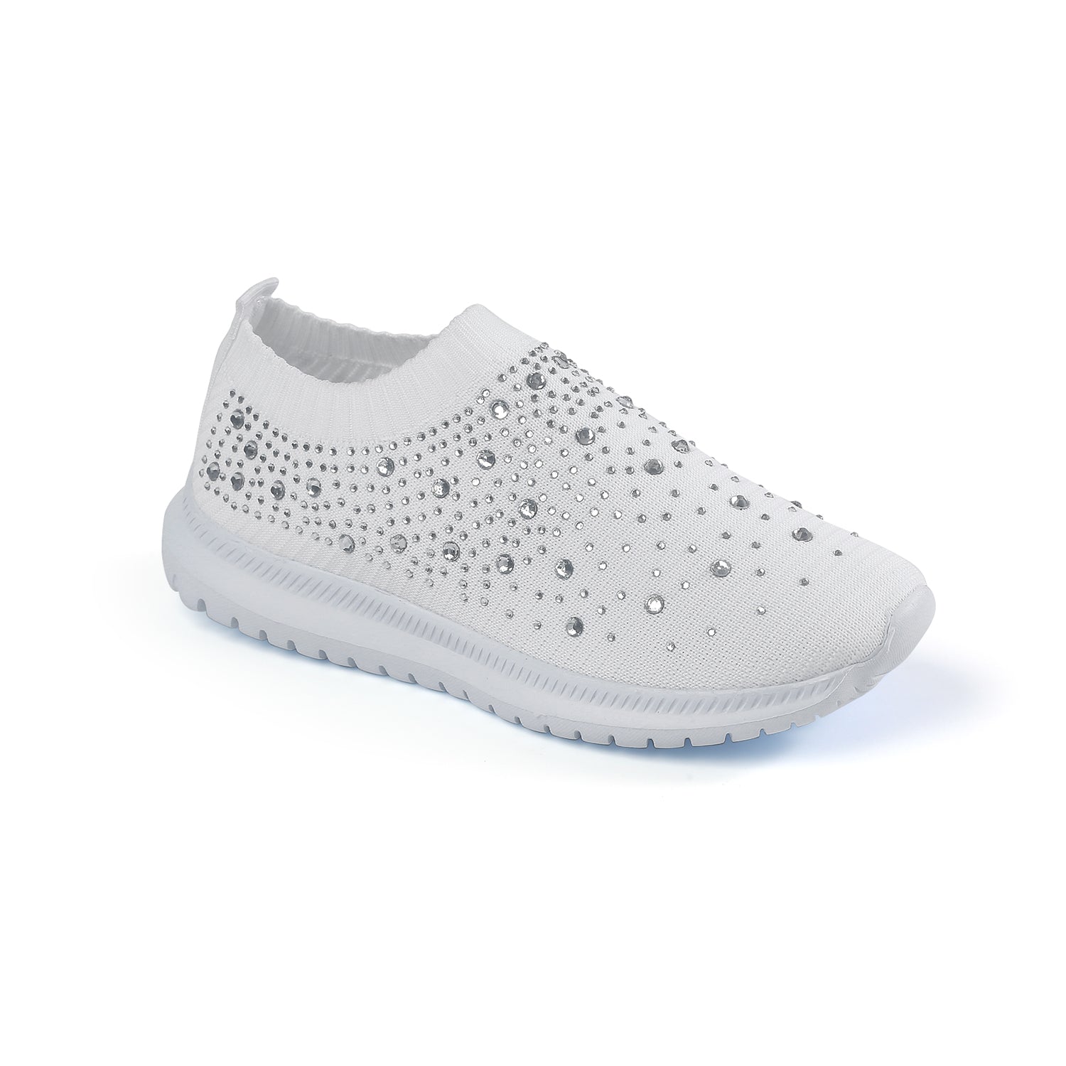 White Austrian Crystal McKinley Sports Shoes