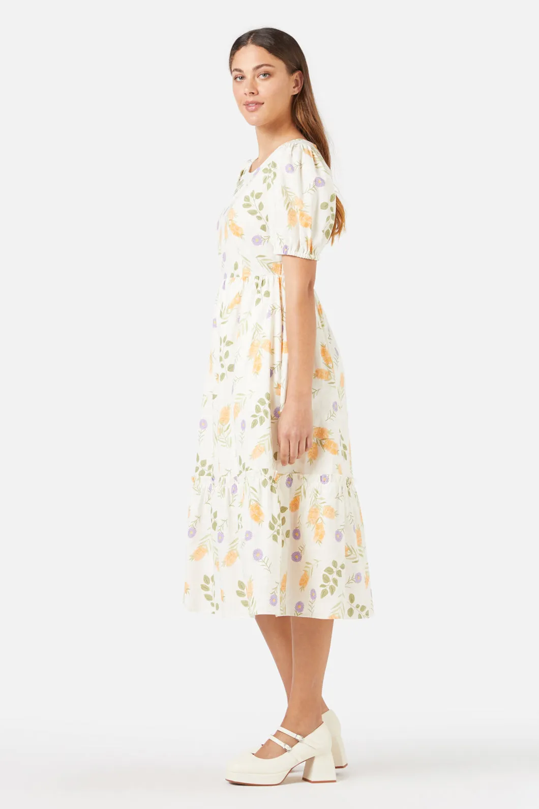 Wild Flower Midi Dress