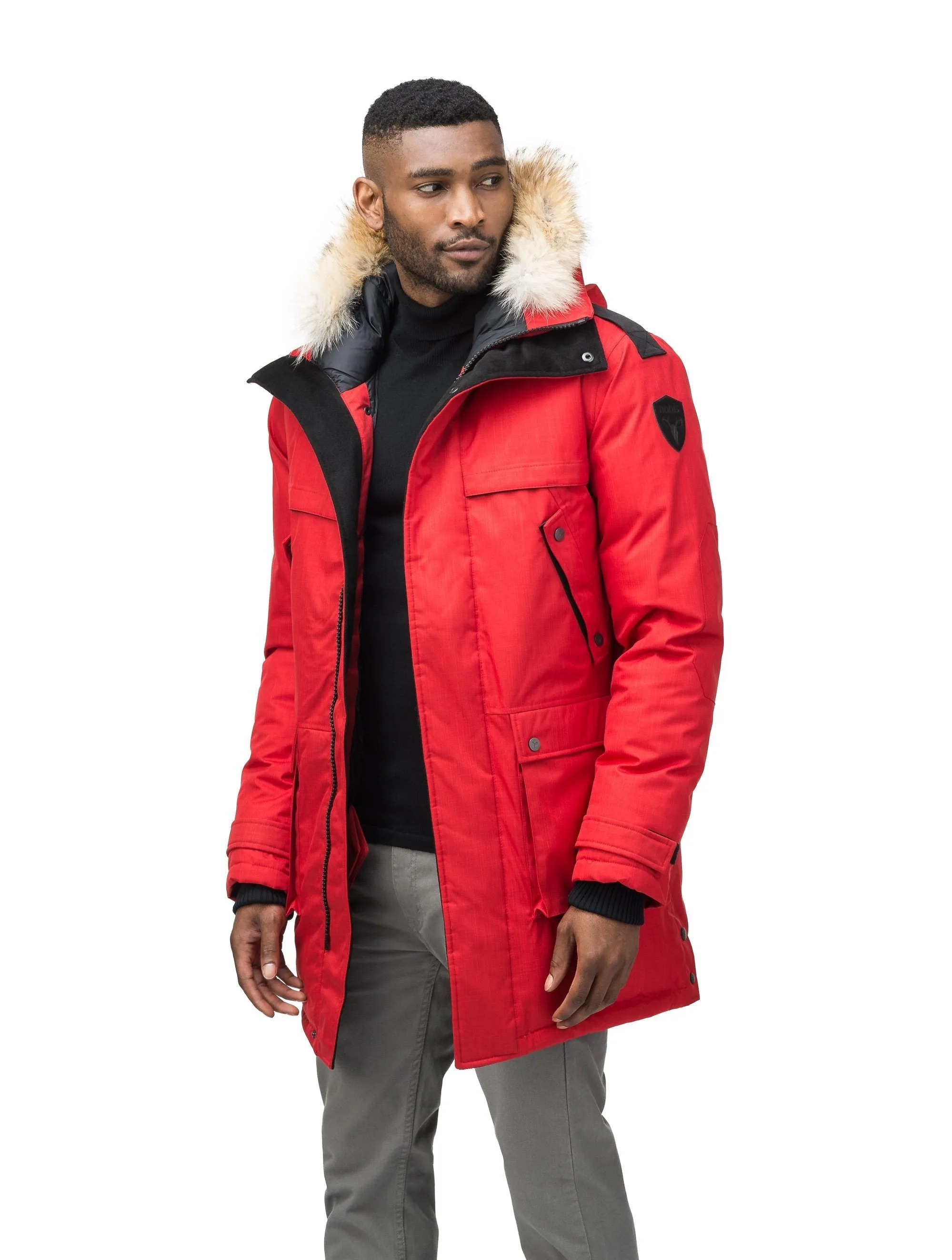 Yatesy Men's Long Parka