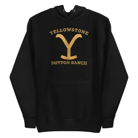 Yellowstone Dutton Ranch Distressed Logo Unisex Premium Hoodie